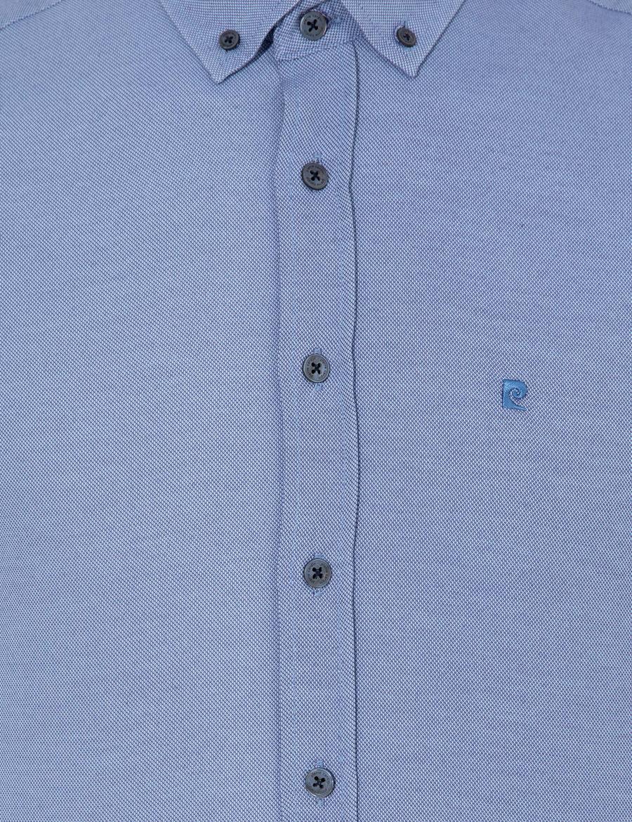 Lacivert Slim Fit Oxford Gömlek