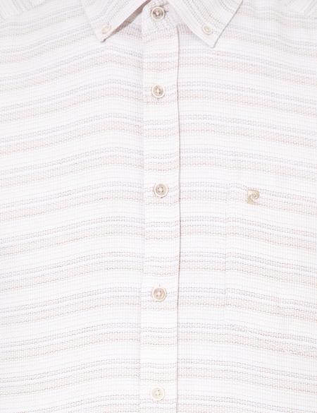 Bej Regular Fit Kısa Kollu Gömlek - 50252473006