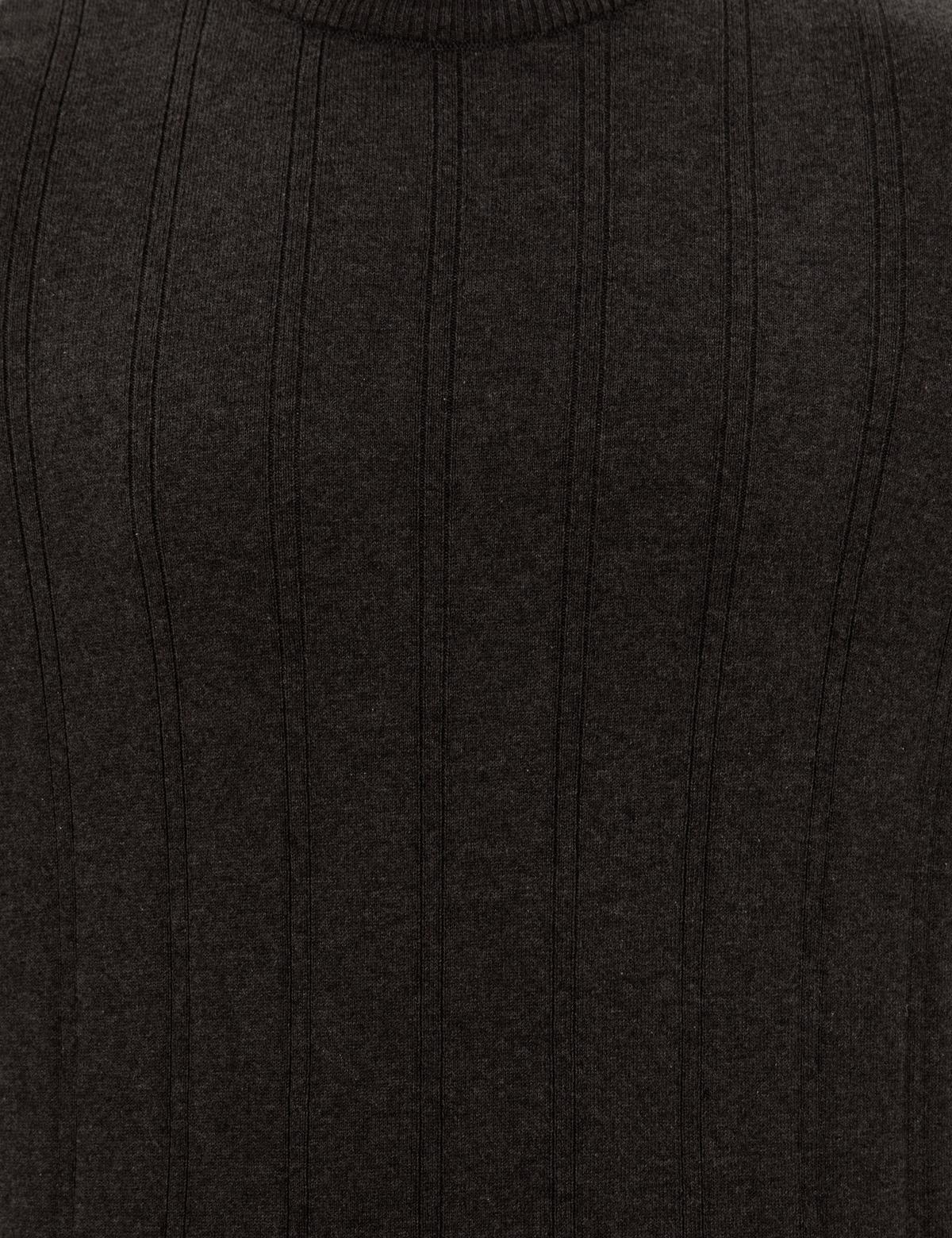 Antrasit Melanj Slim Fit Yarım Balıkçı Yaka Triko Kazak - 50257071073