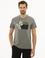 Koyu Gri Melanj Slim Fit Bisiklet Yaka T-Shirt