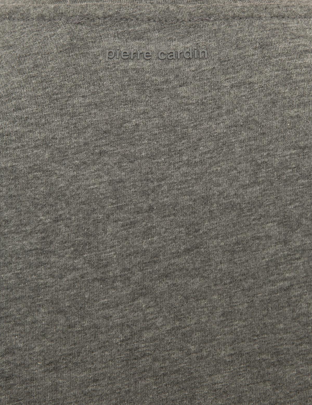 Koyu Gri Melanj Slim Fit Bisiklet Yaka T-Shirt - 50227597024