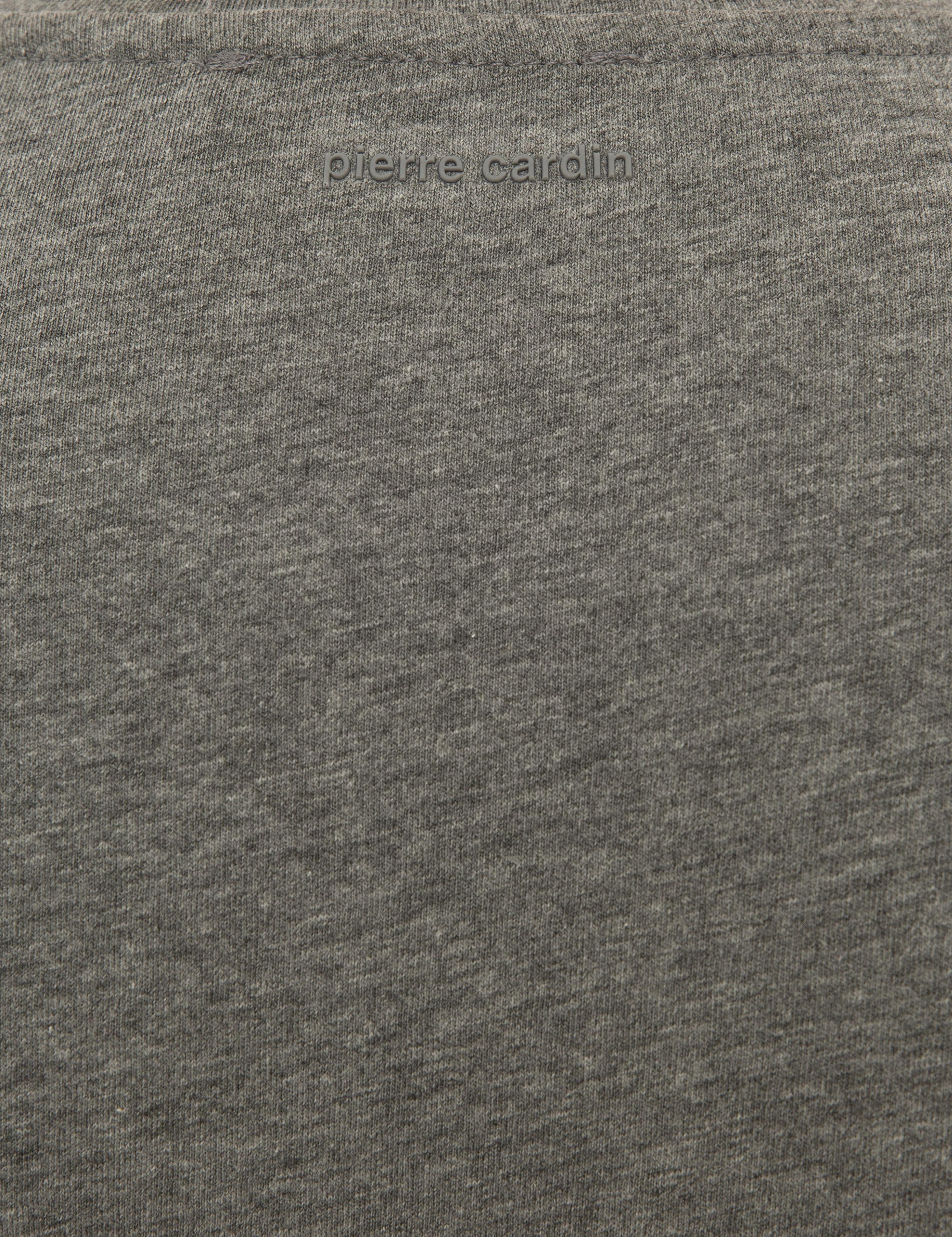 Koyu Gri Melanj Slim Fit Bisiklet Yaka T-Shirt