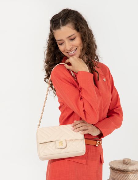 Bej Omuz Çantası - 50261518003