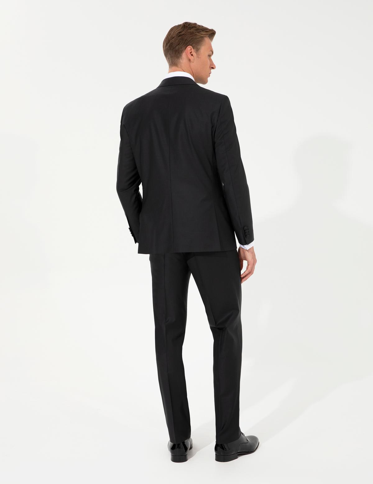 Siyah Slim Fit Smokin Damatlık - 50222948014