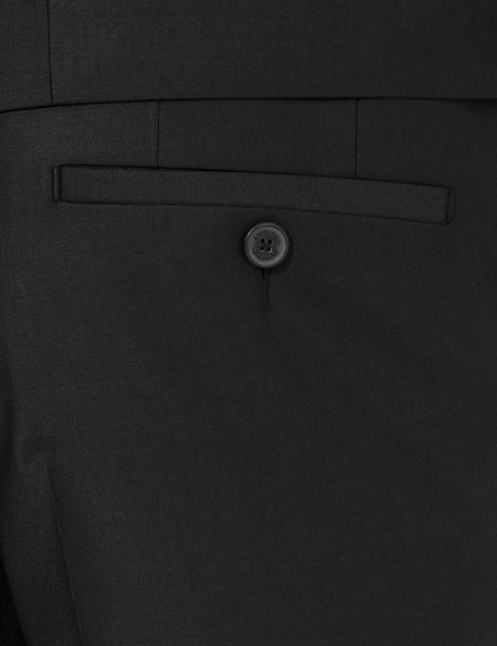 Siyah Slim Fit Smokin Damatlık - 50222948014