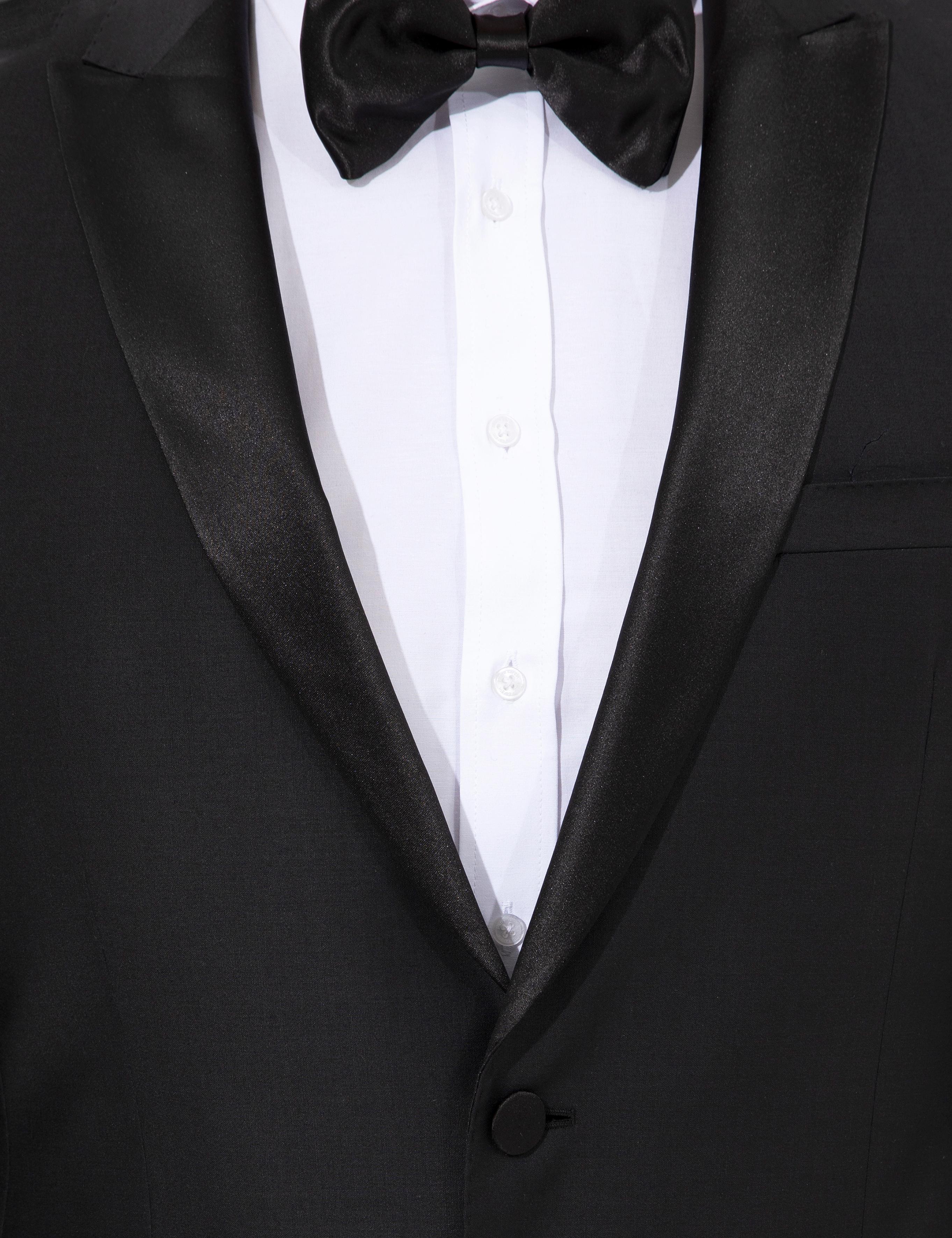 Siyah Slim Fit Smokin Damatlık