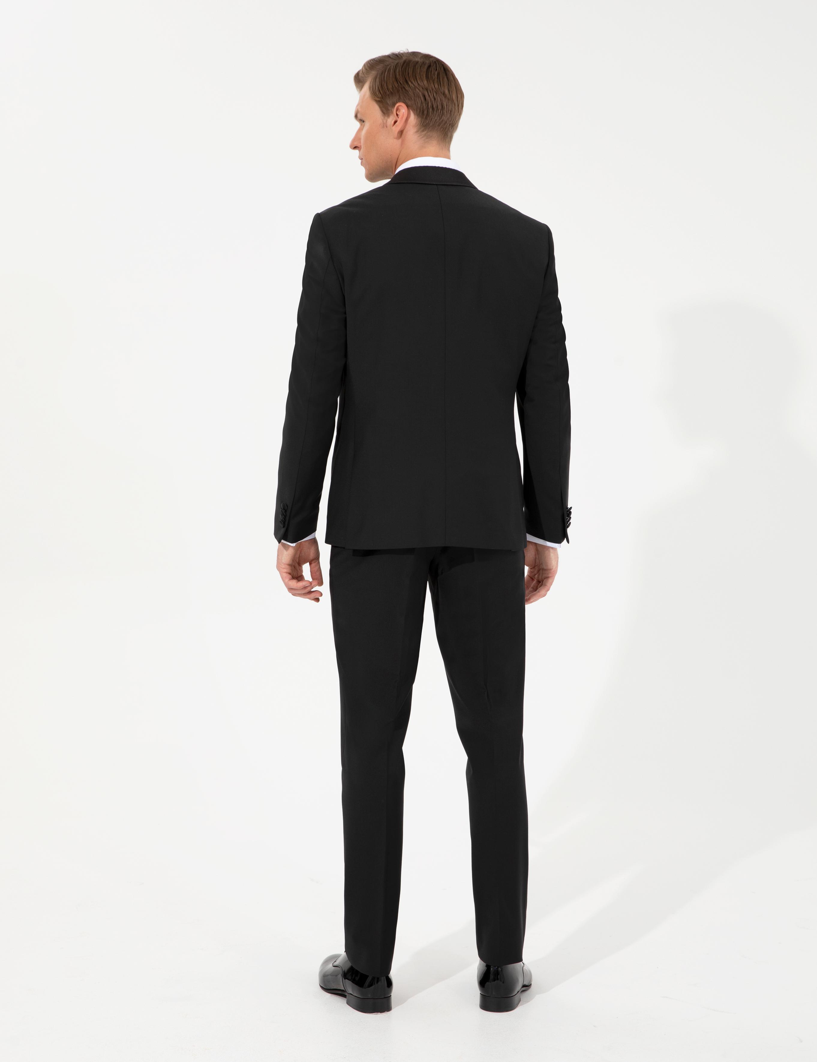 Siyah Slim Fit Smokin