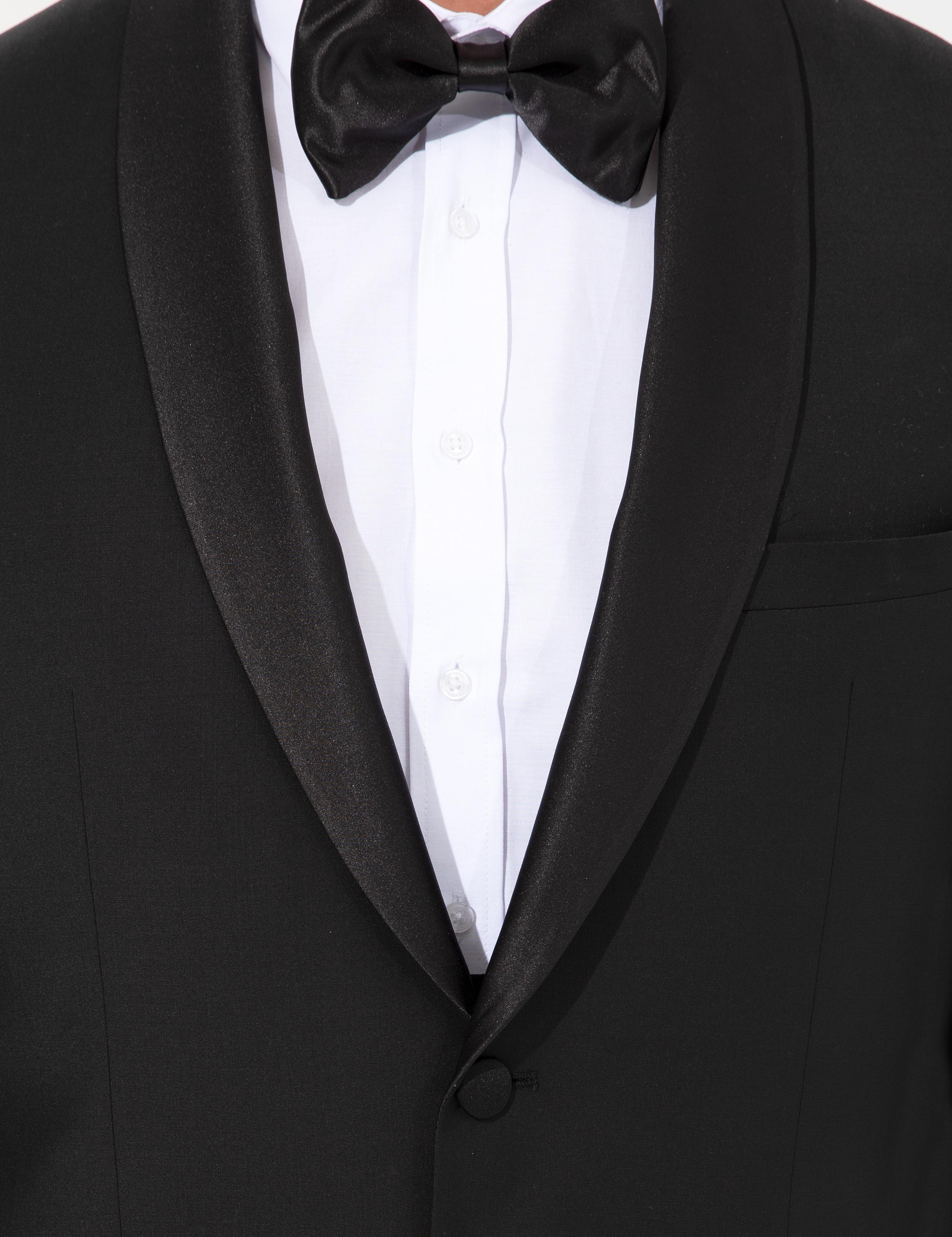 Siyah Slim Fit Smokin