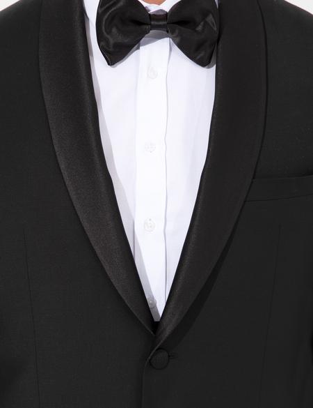 Siyah Slim Fit Smokin - 50230422005