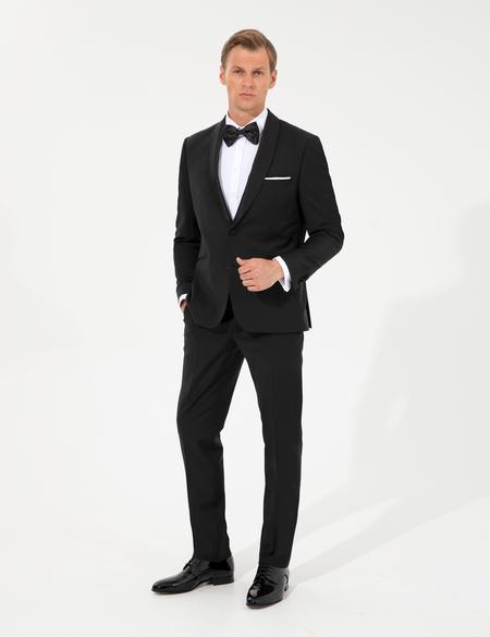 Siyah Slim Fit Smokin - 50230422005