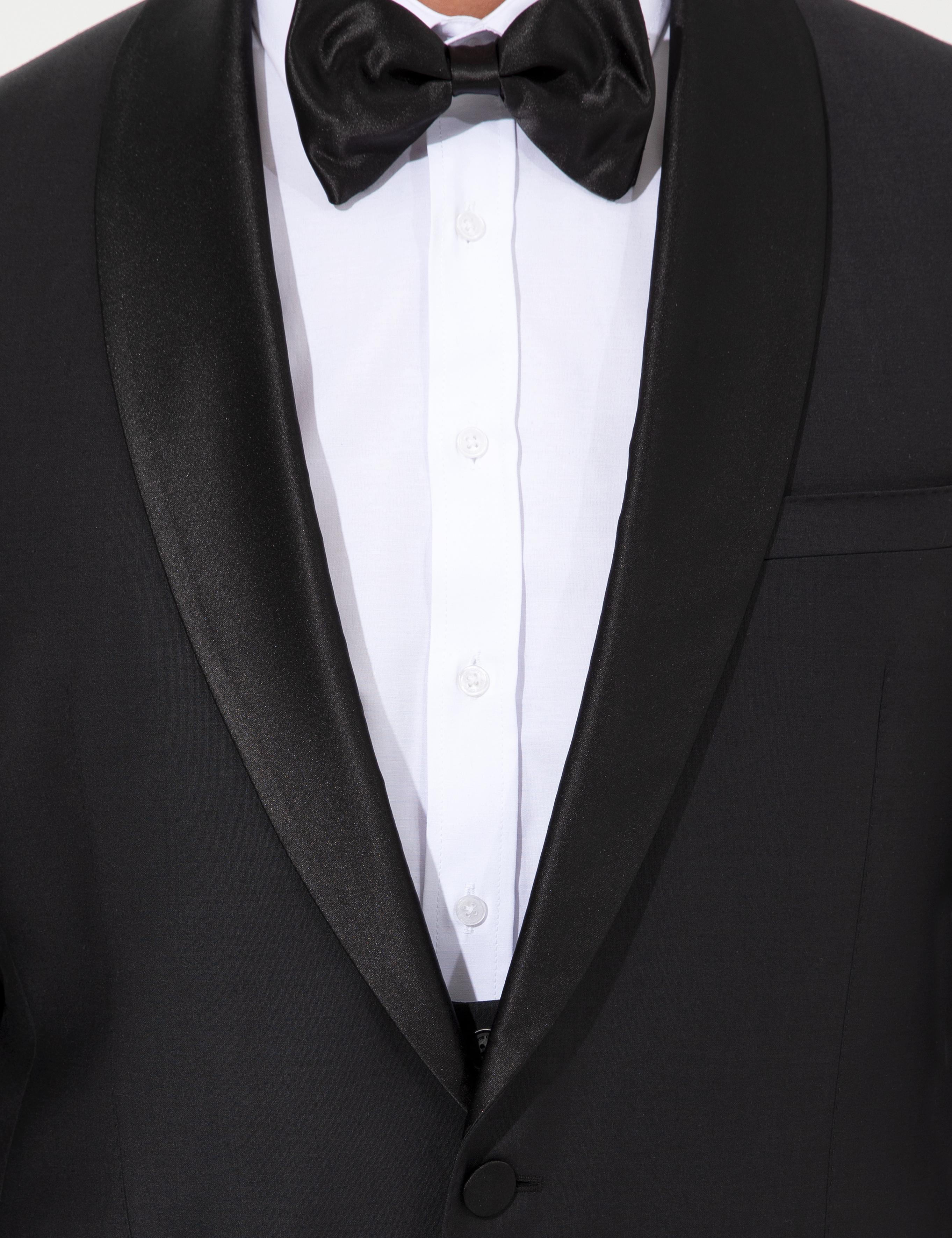 Siyah Slim Fit Smokin