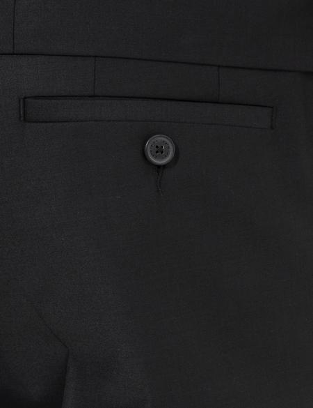 Siyah Slim Fit Smokin Damatlık - 50222981020