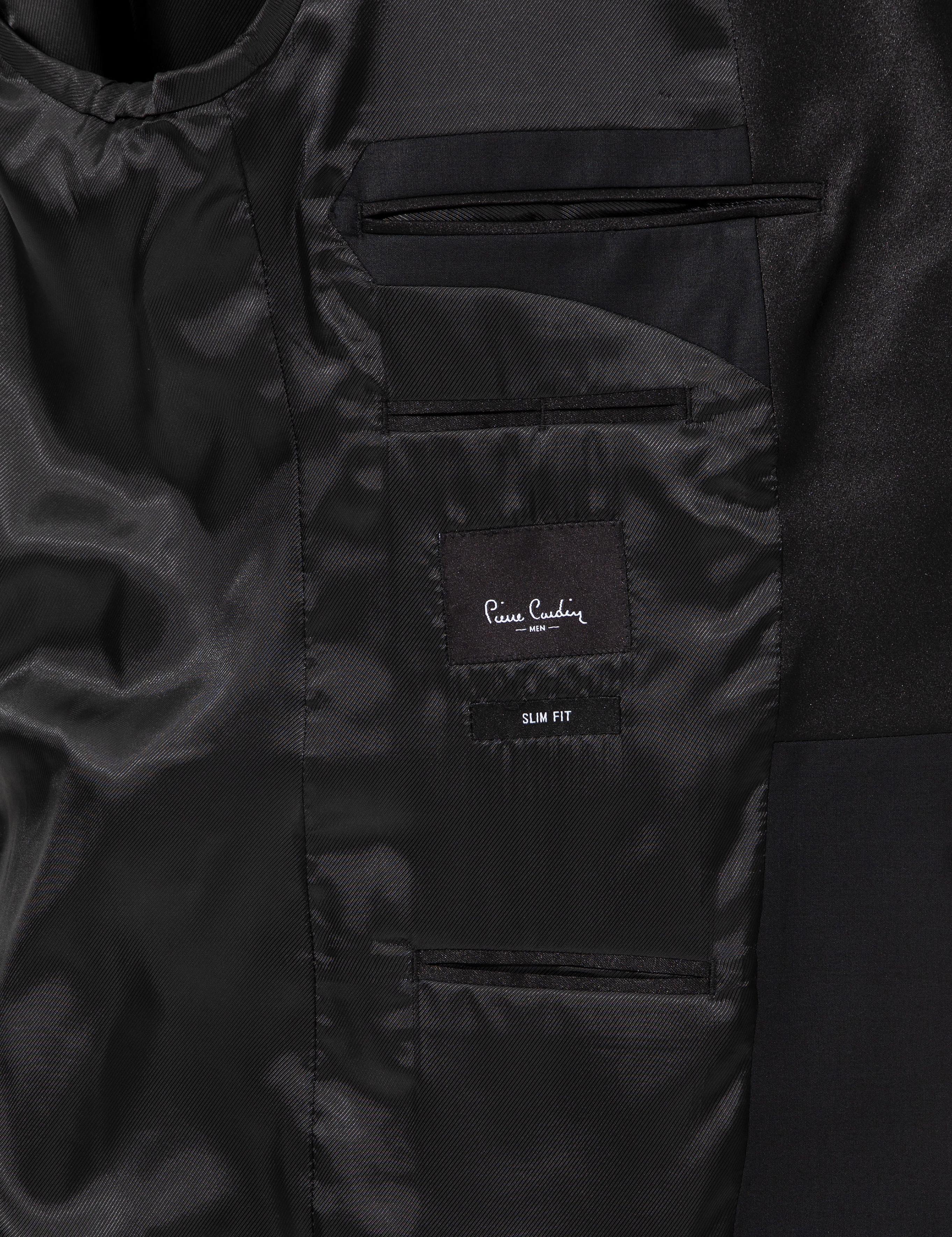 Siyah Slim Fit Smokin Damatlık