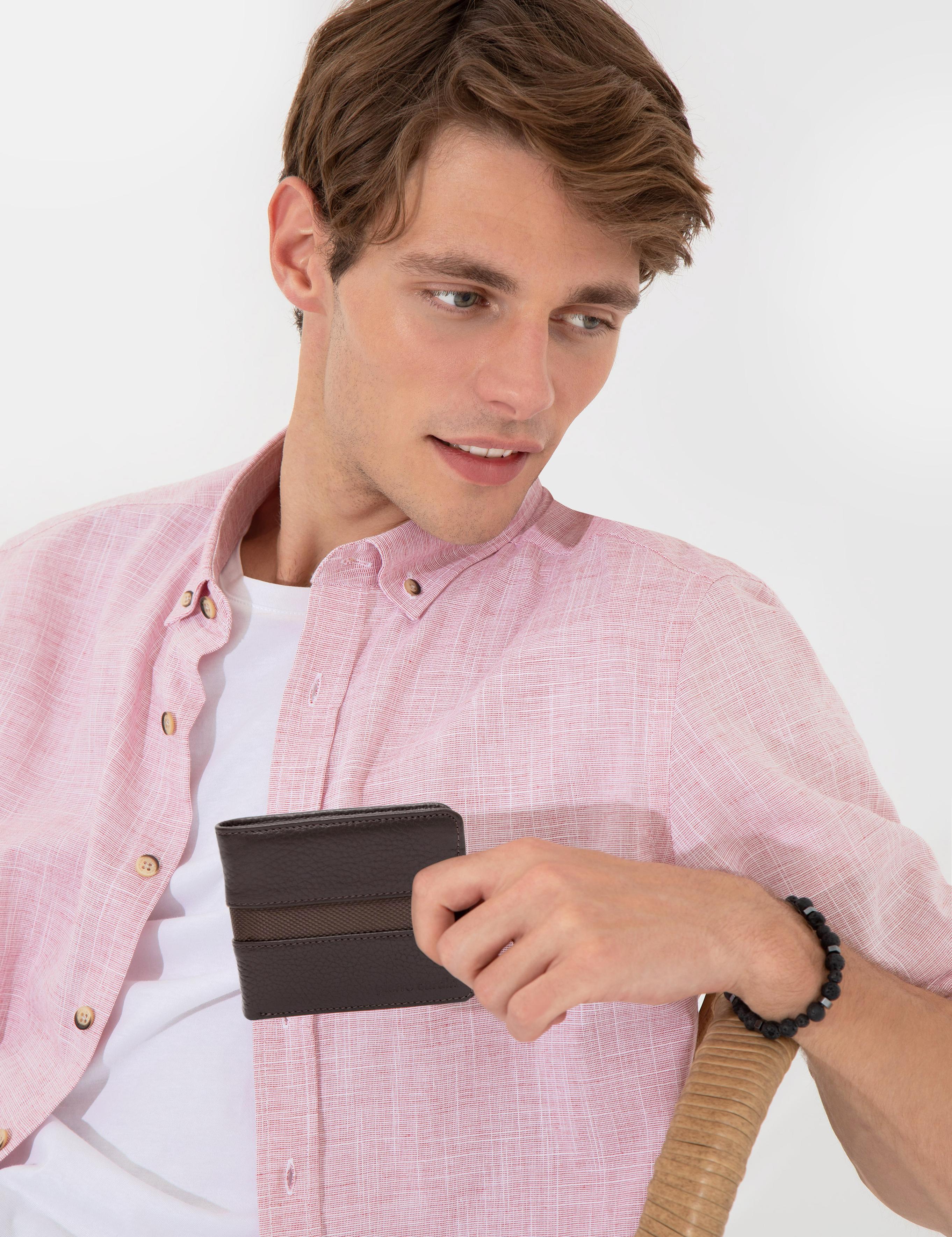 Erkek Kahverengi Deri Cüzdan