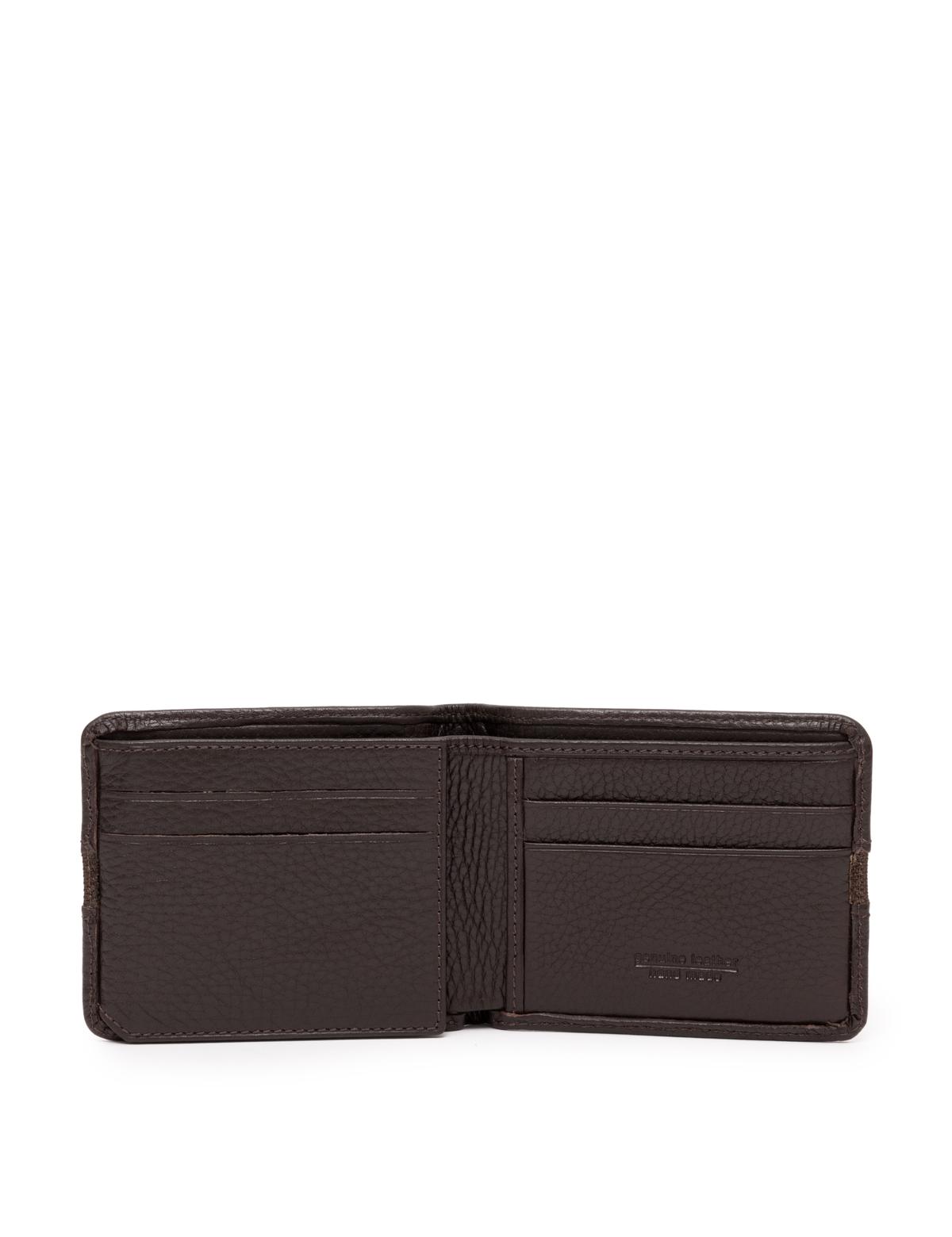 Erkek Kahverengi Deri Cüzdan - 50257413003