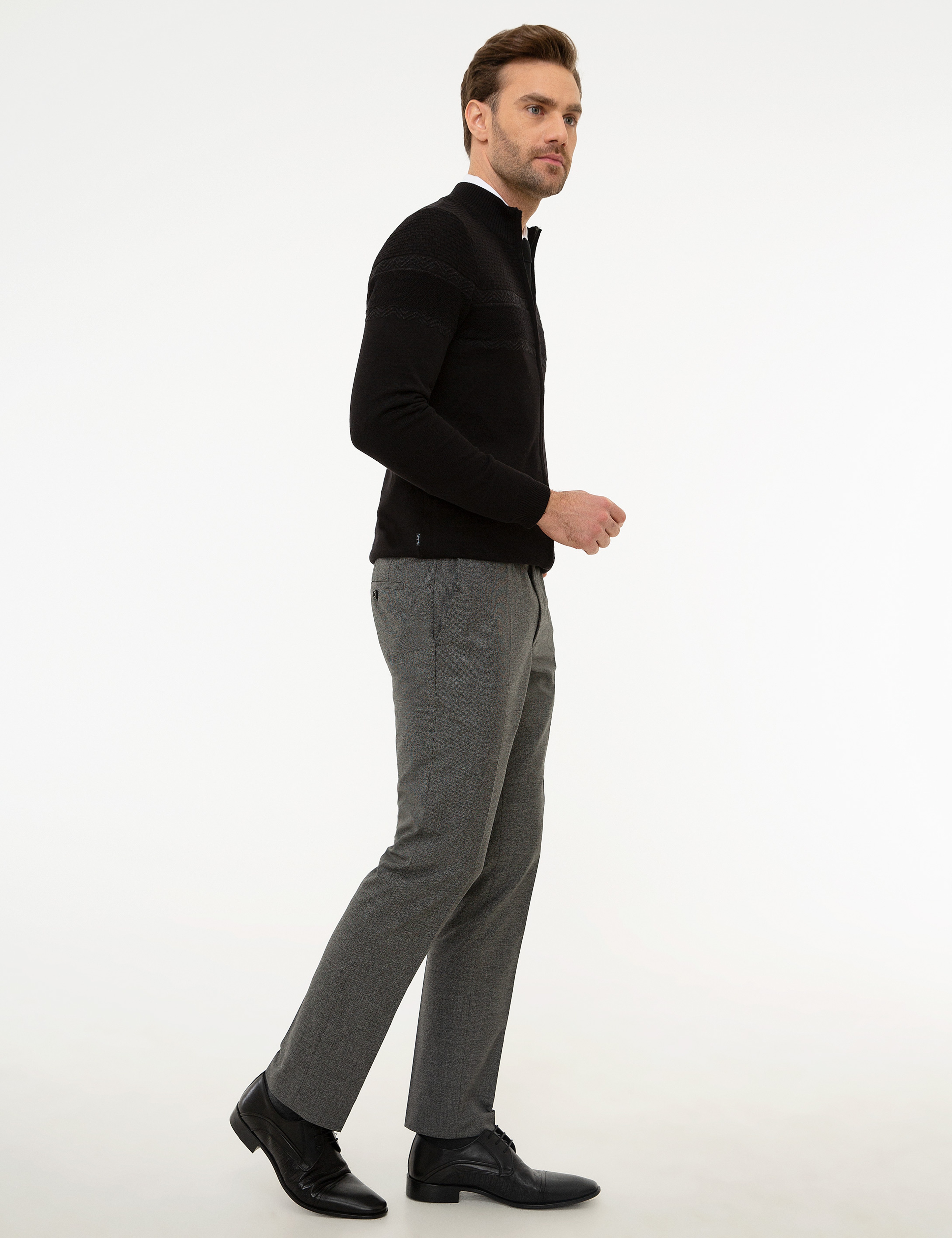 Siyah Slim Fit Pantolon - Image 2