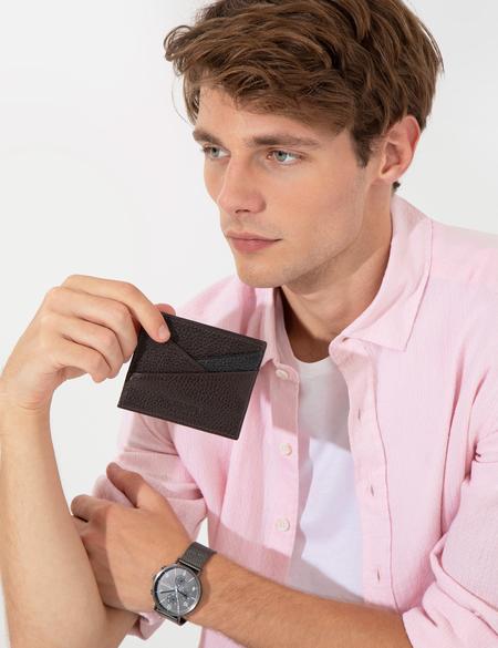 Kahverengi Deri Kartlık - 50258681003