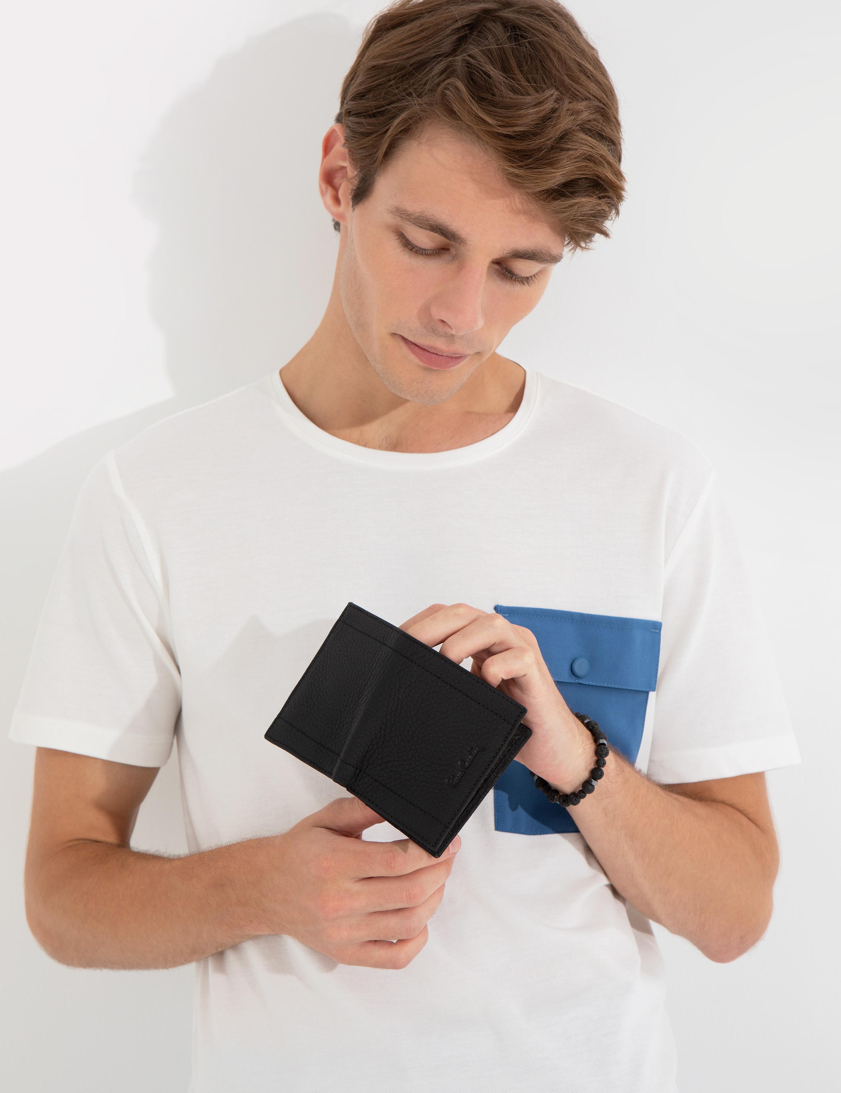 Erkek Siyah Deri Cüzdan