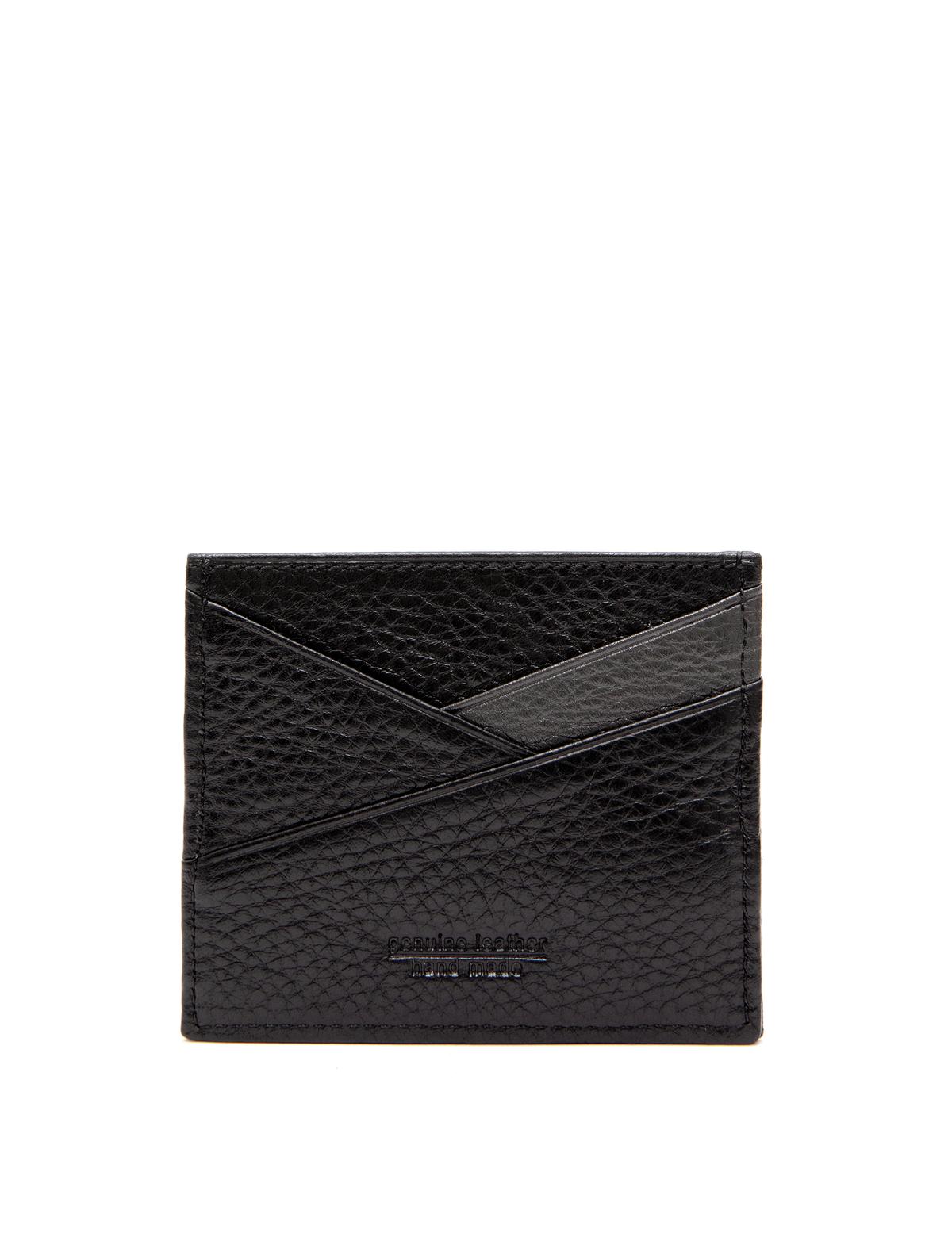 Siyah Deri Kartlık - 50258681001