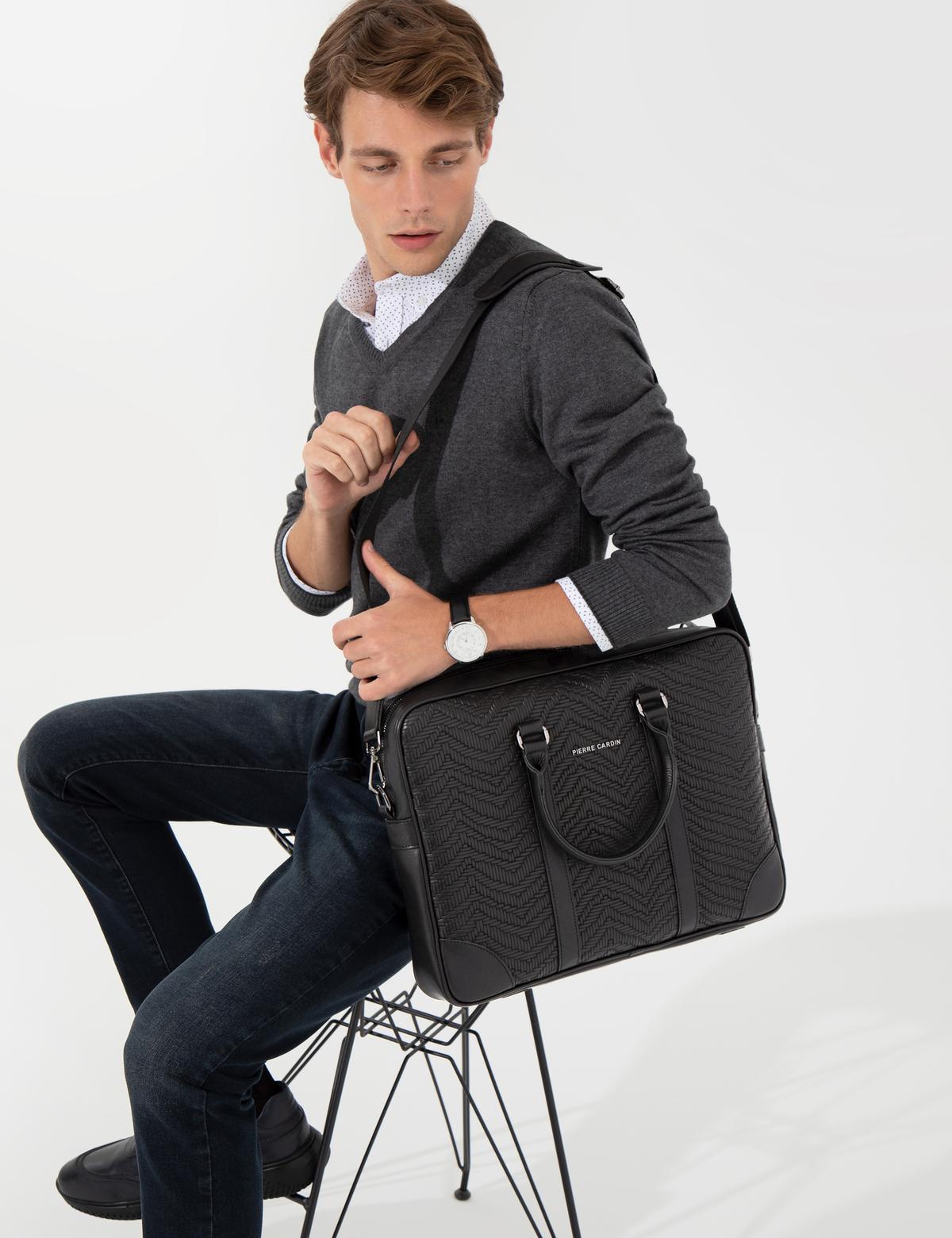 Erkek  Siyah Evrak Çanta