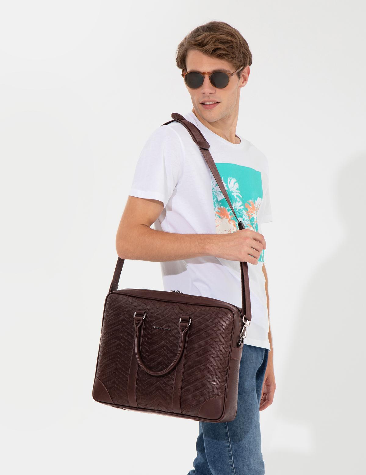 Erkek Kahverengi Evrak Çantası