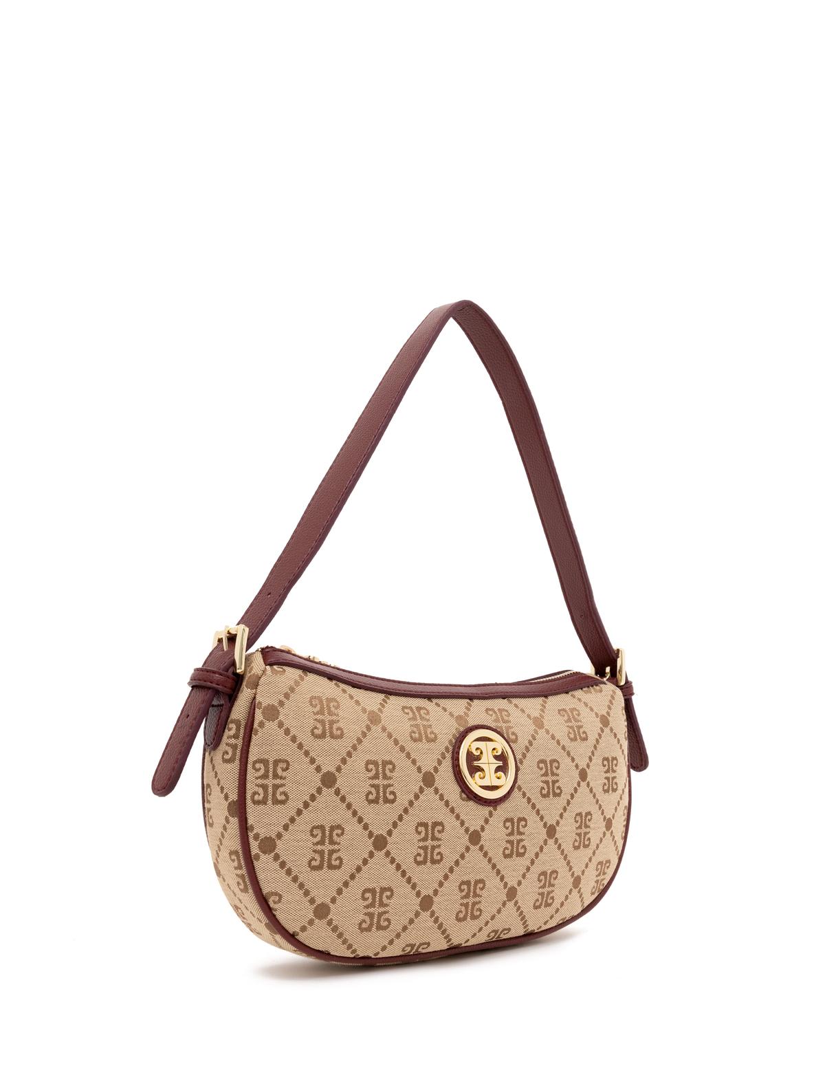 Bordo Omuz Çantası - 50262317003