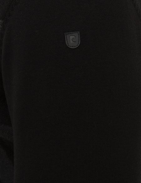 Siyah Slim Fit Triko Kazak - 50226535006