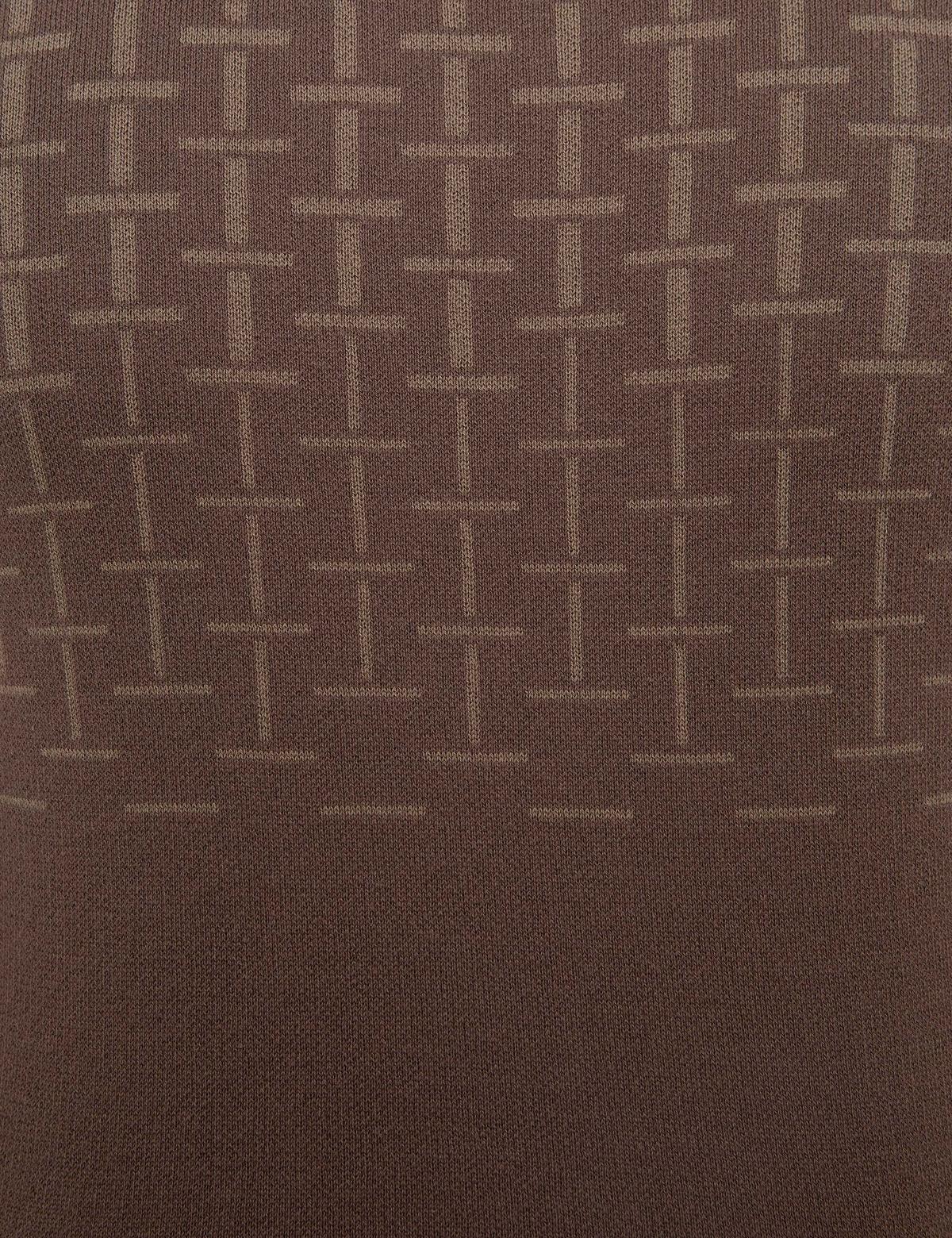 Kahverengi Slim Fit Triko Kazak - 50226519011