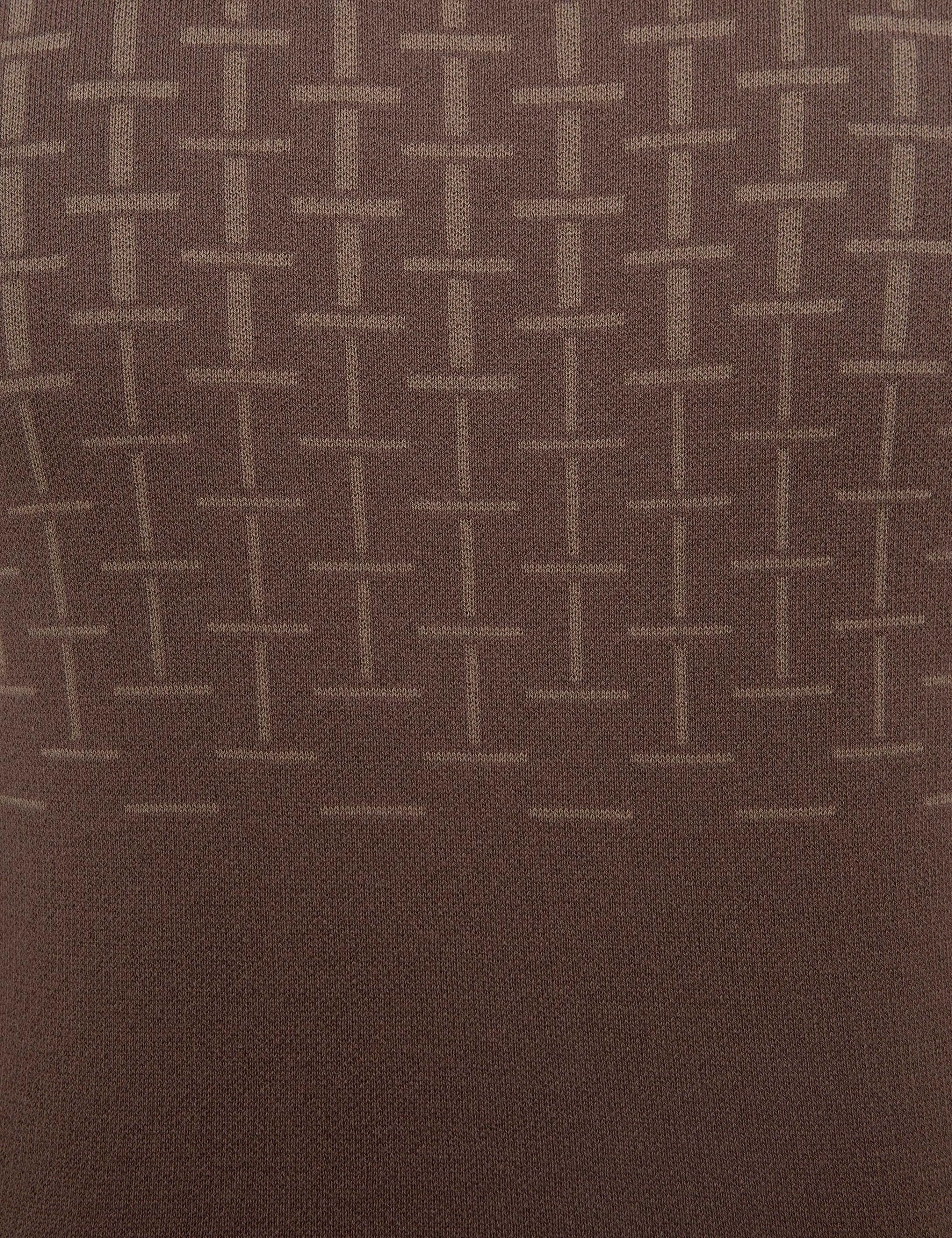 Kahverengi Slim Fit Triko Kazak