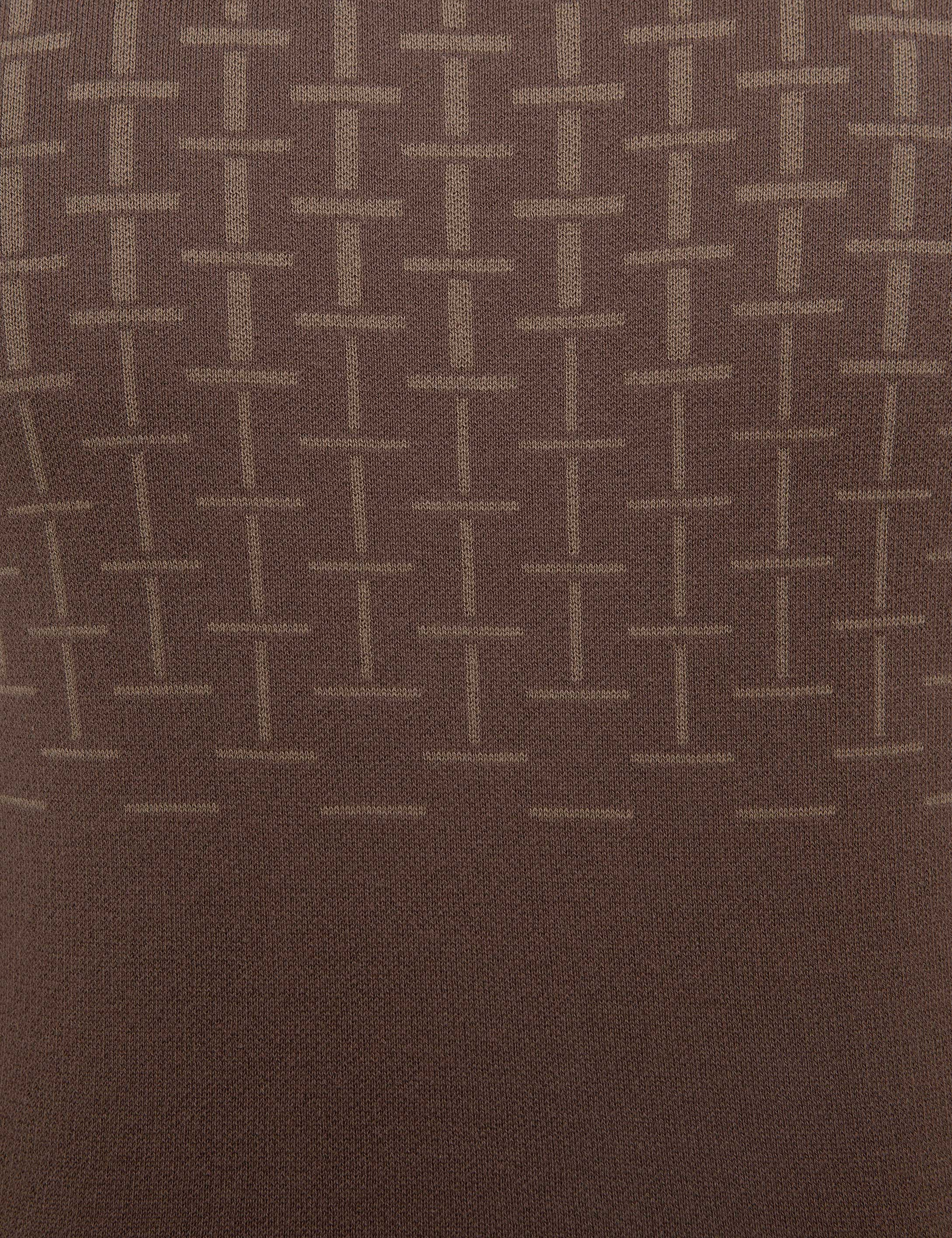 Kahverengi Slim Fit Triko Kazak