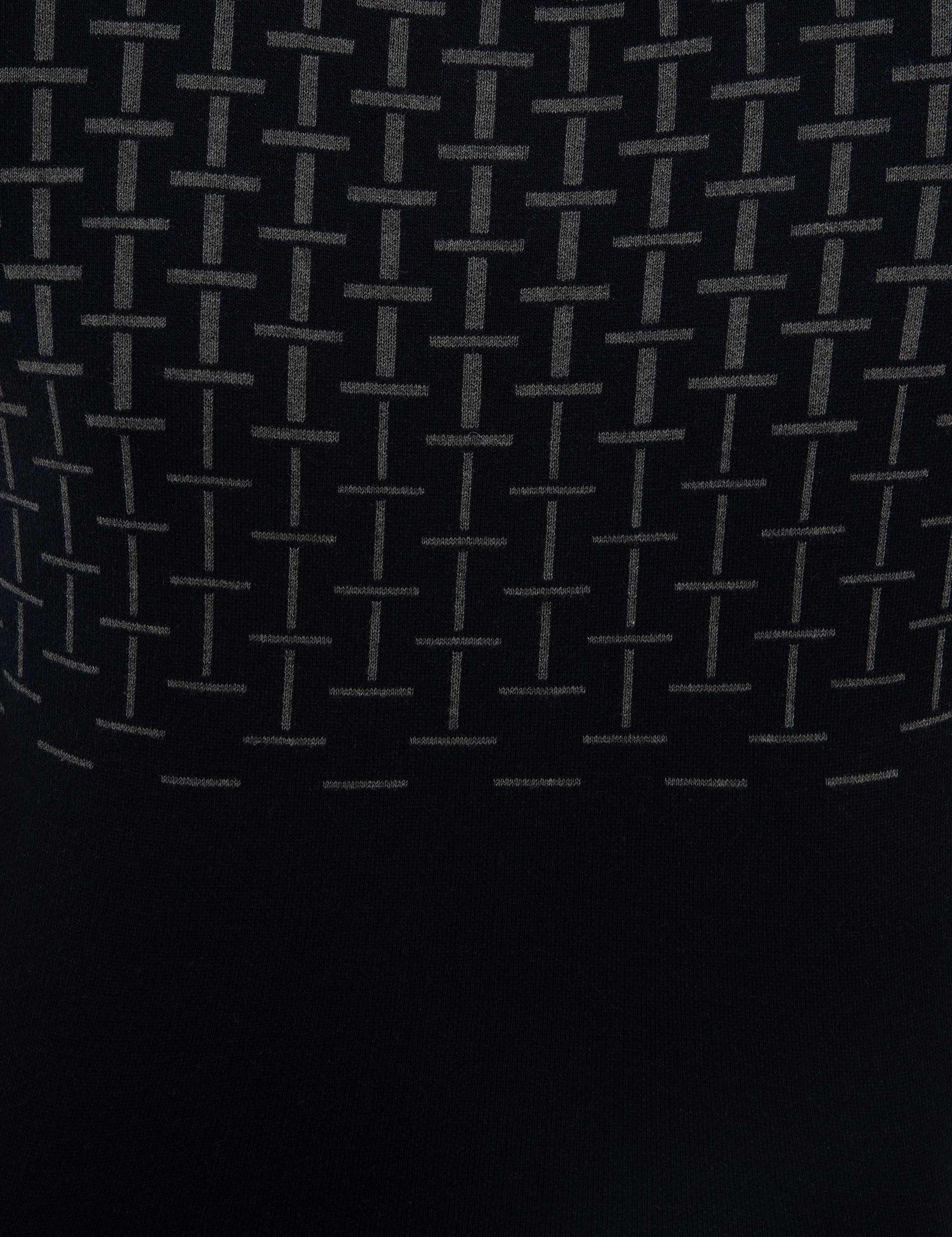 Koyu Lacivert Slim Fit Triko Kazak - Image 6