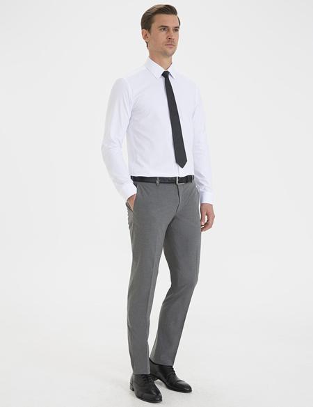 Gri Slim Fit Kumaş Pantolon - 50230402081