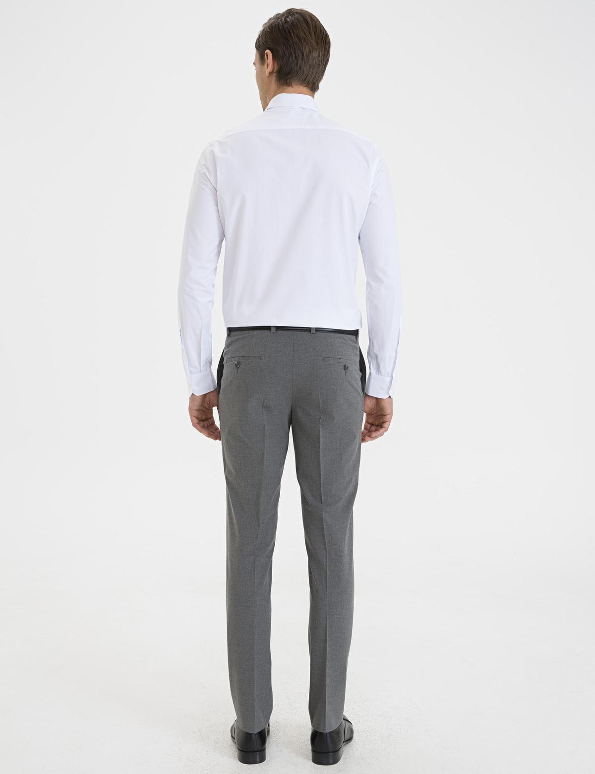 Gri Slim Fit Kumaş Pantolon - 50230402081