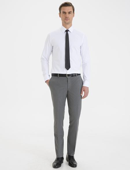 Gri Slim Fit Kumaş Pantolon - 50230402081