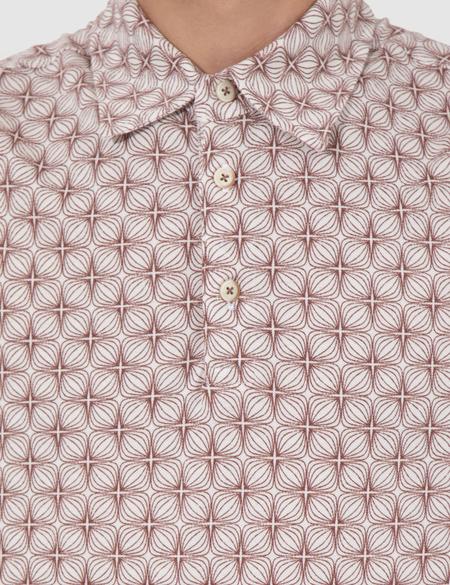 Açık Kahverengi Slim Fit Baskılı Polo Yaka Tişört - 50242062001