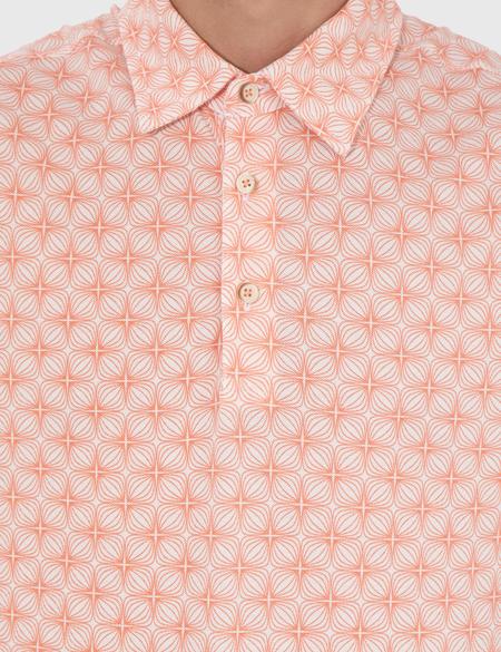 Somon Slim Fit Desenli Polo Yaka Tişört - 50242062034