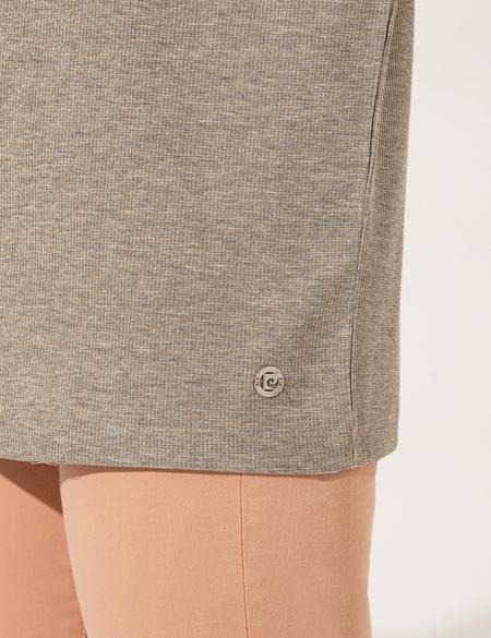 Gri Melanj Comfort Fit Tişört - 50246213003