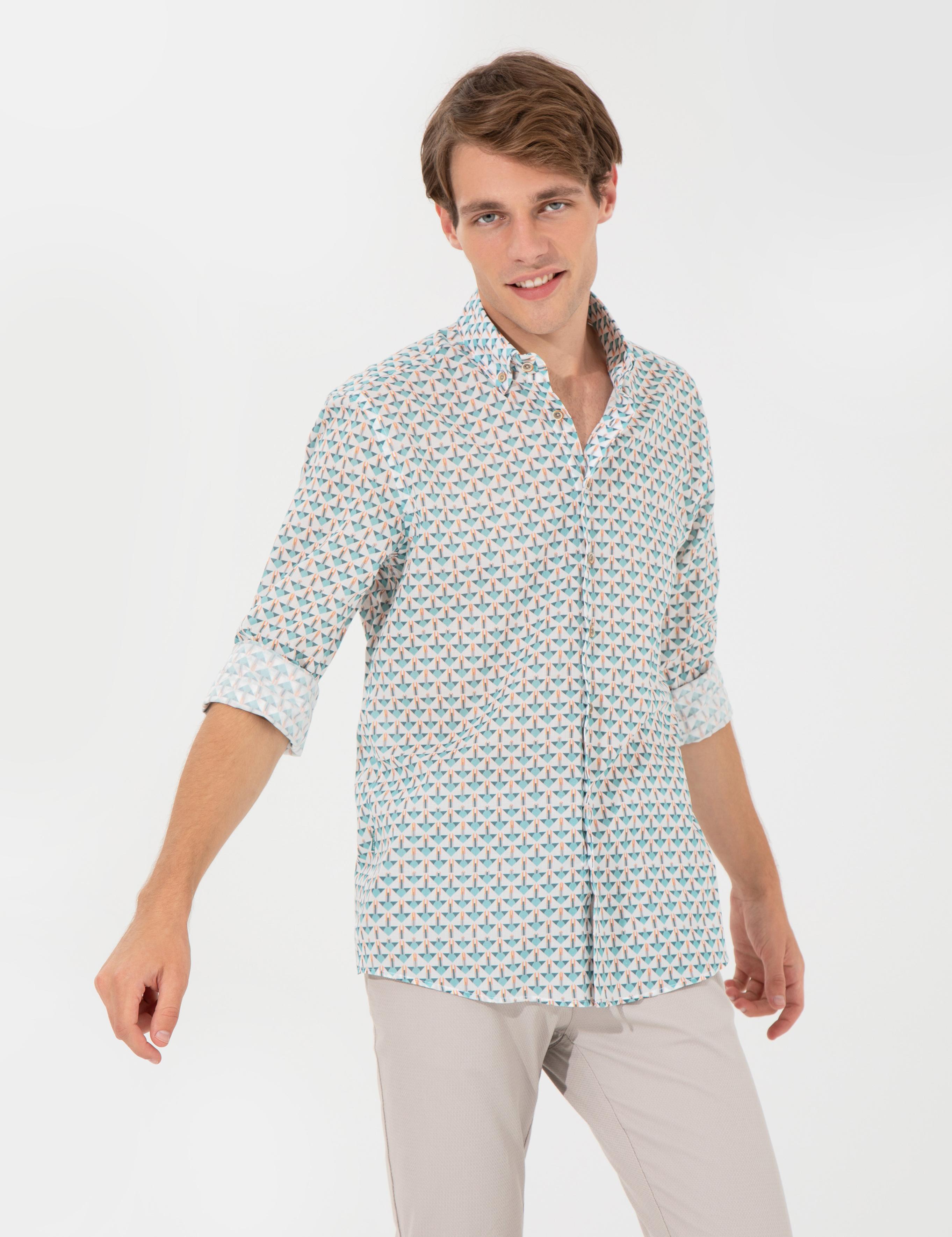 Zümrüt Slim Fit Uzun Kollu Gömlek