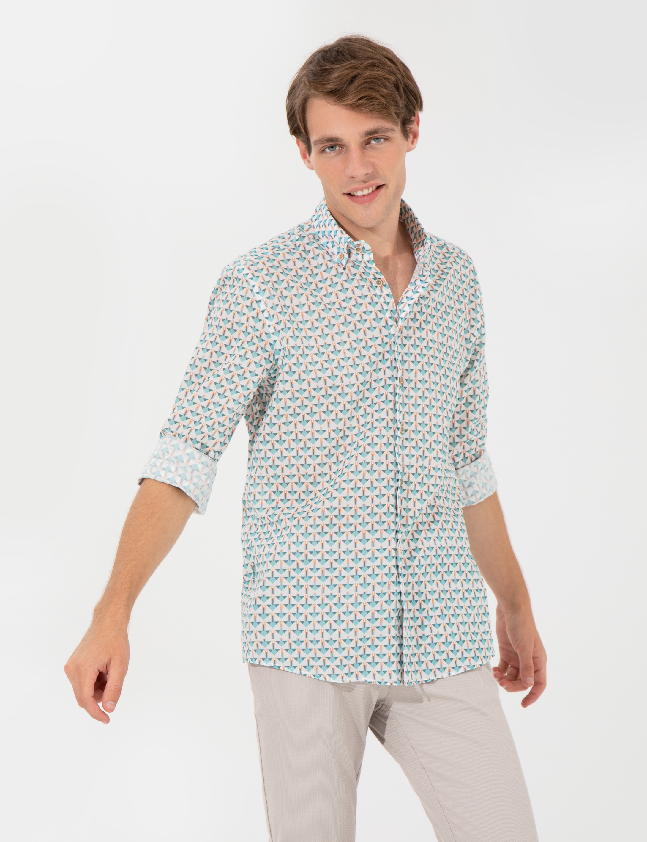 Zümrüt Slim Fit Uzun Kollu Gömlek
