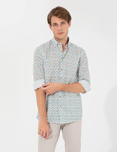 Zümrüt Slim Fit Uzun Kollu Gömlek