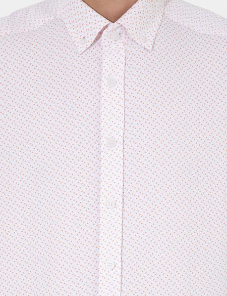 Turuncu Slim Fit Uzun Kollu Gömlek - 50249669005