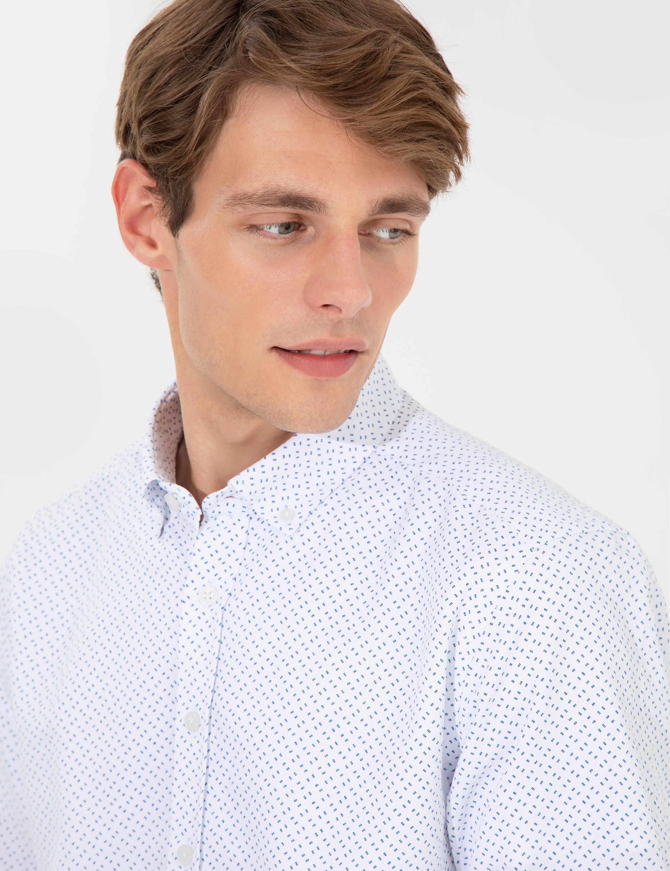 Saks Slim Fit Uzun Kollu Gömlek