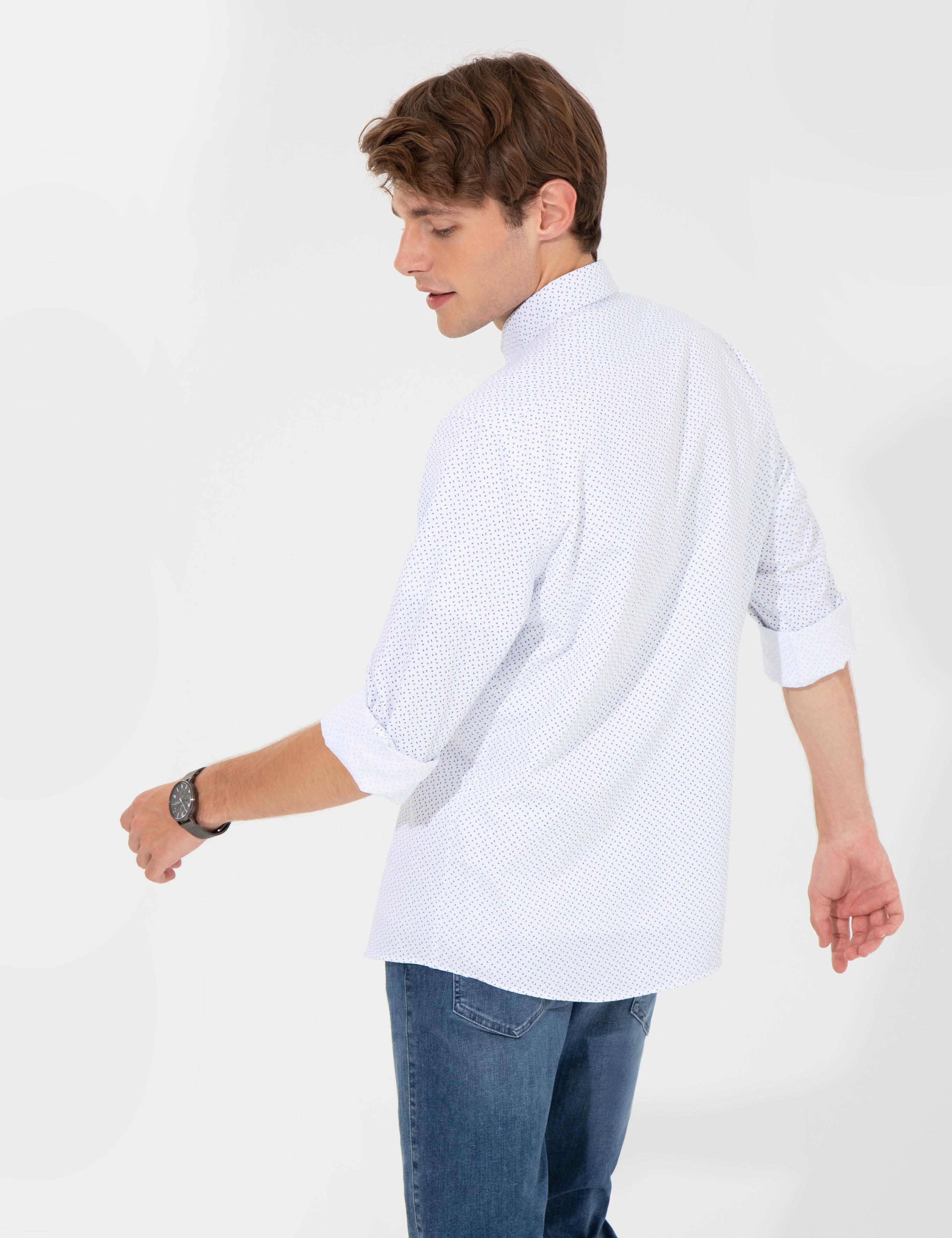 Saks Slim Fit Uzun Kollu Gömlek