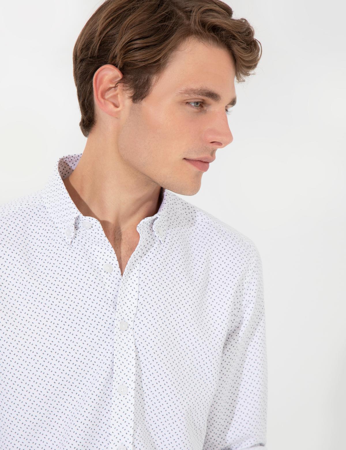 Siyah Slim Fit Uzun Kollu Gömlek