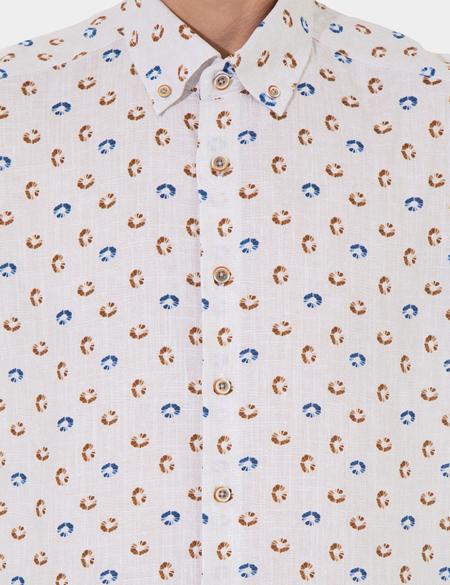 Bej Slim Fit Uzun Kollu Gömlek - 50249767001