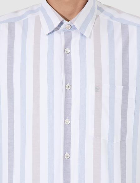 Gri Regular Fit Kısa Kollu Gömlek - 50249668007