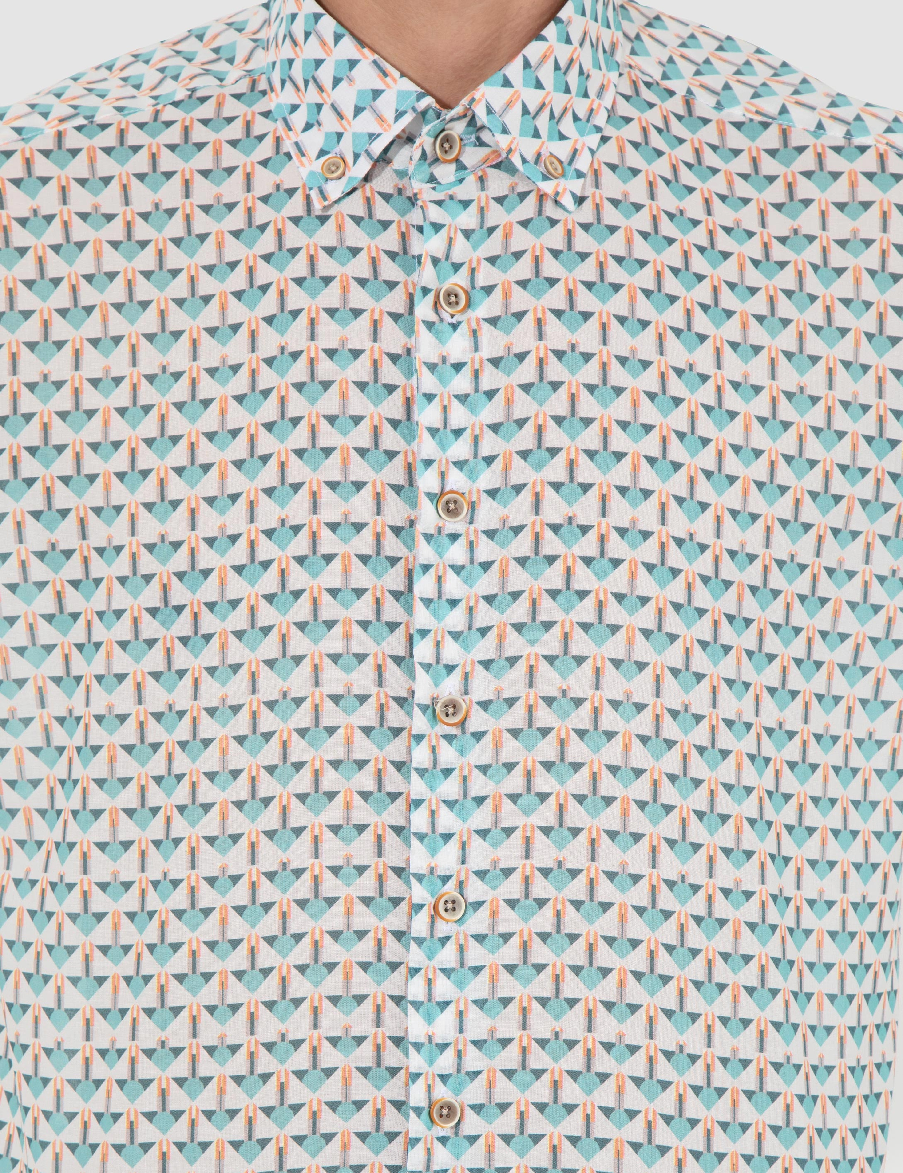 Zümrüt Slim Fit Uzun Kollu Gömlek - Image 6