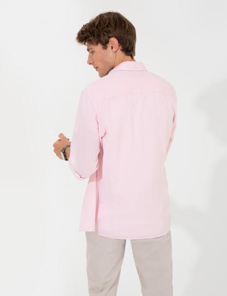 Pembe Regular Fit Uzun Kollu Gömlek - 50249718031
