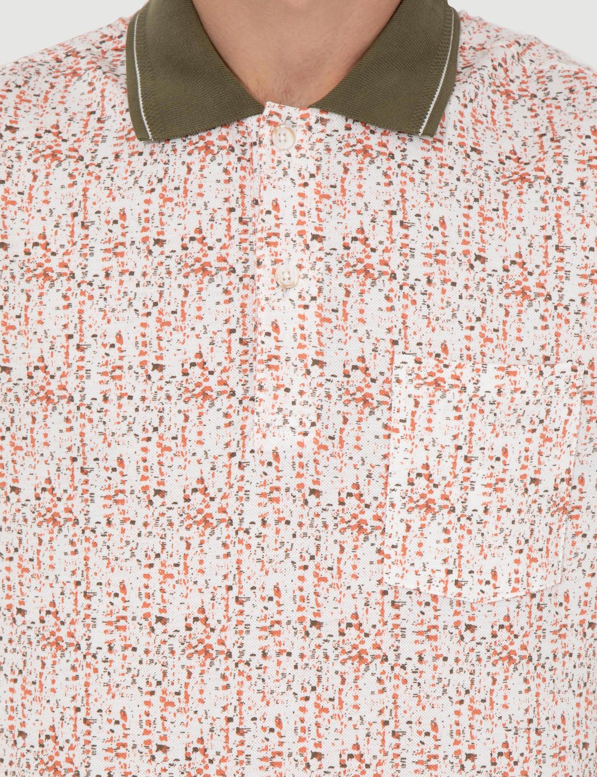 Haki Regular Fit Desenli Polo Yaka Tişört - 50249854043