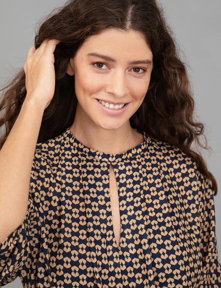 Lacivert Dokuma Elbise - 50244979007